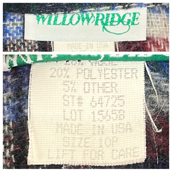 WILLOW RIDGE 90s Vintage Patchwork Plaid Blazer Academia Preppy Grannycore - Picture 14 of 16